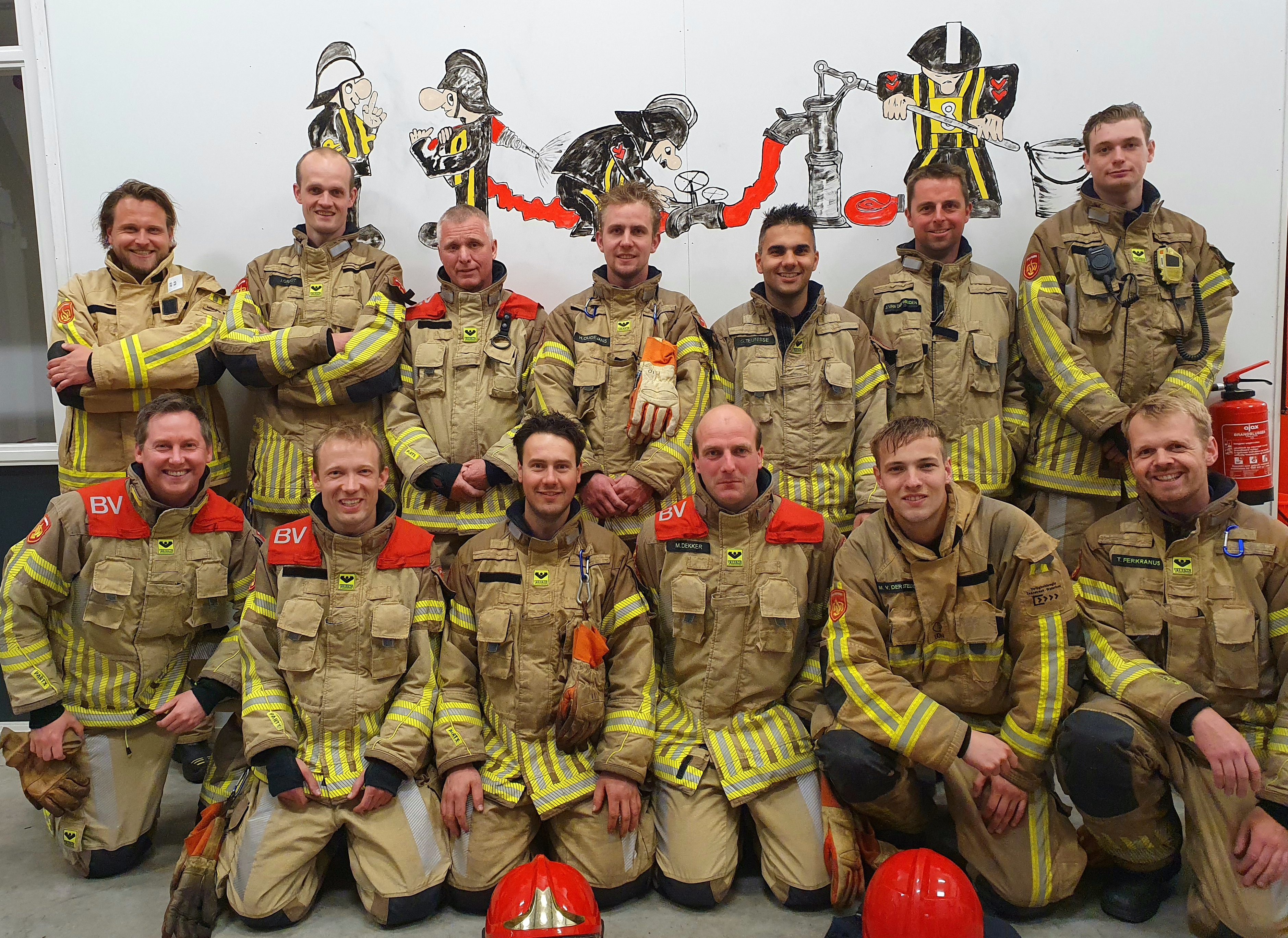 Het vrijwillige brandweerkorps van post Ilpendam