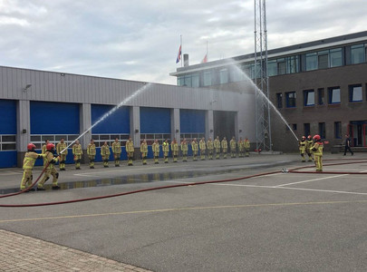 Ereteken bij brandweerpost Purmerend