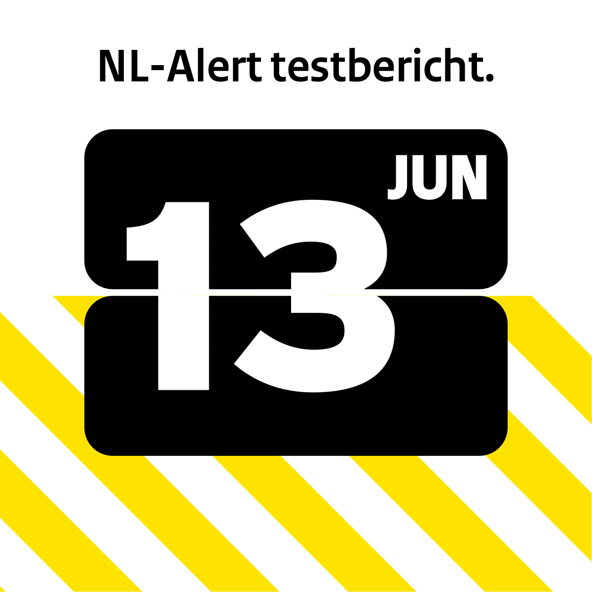 NL Alert op 13 juni 2022