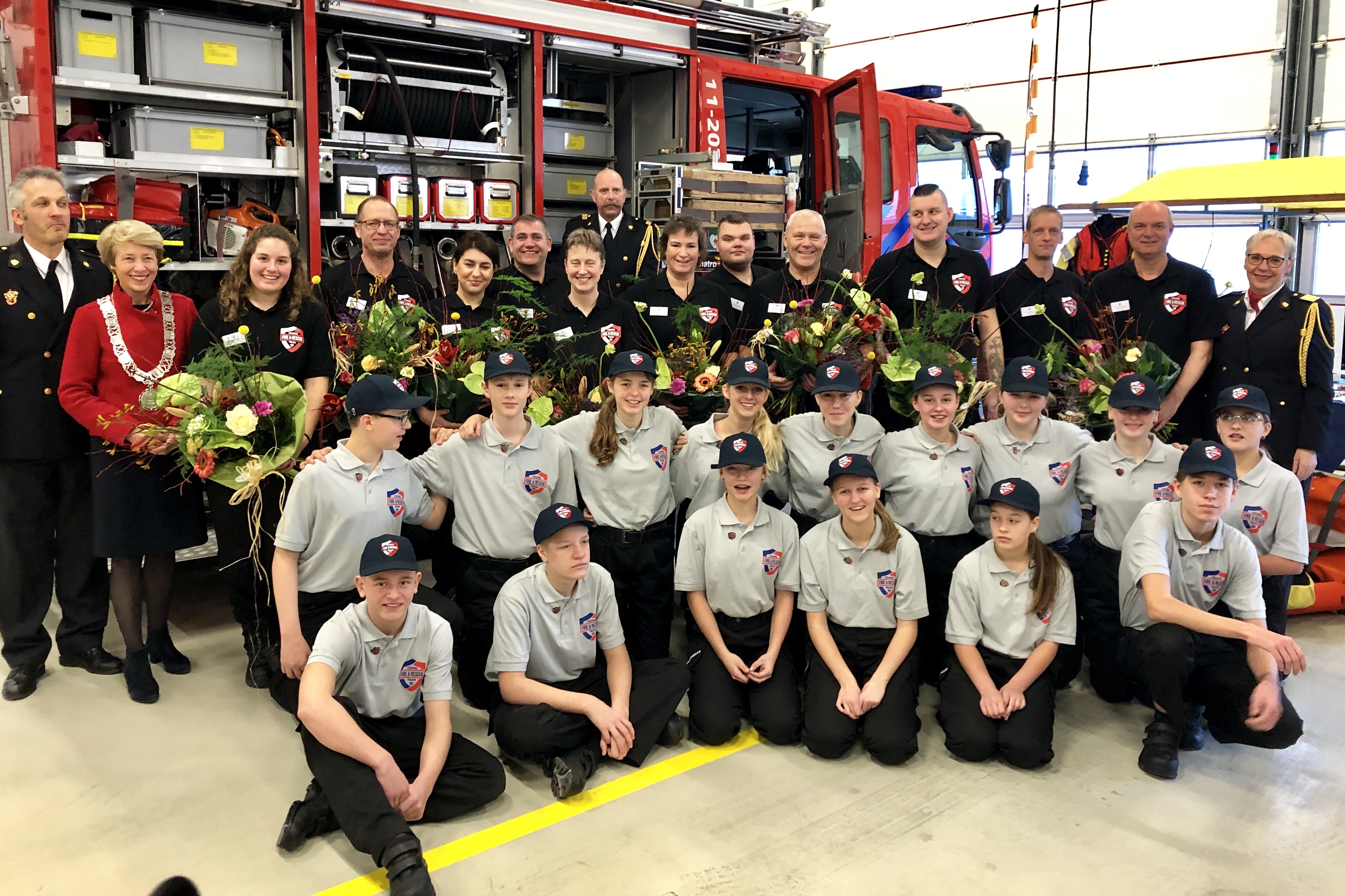 Een foto van het Young Fire & Rescue Team